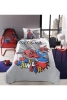 Spiderman Wall Tek Kişilik Disney Lisanslı Lastikli Fitted Çarşaf Çocuk Pike Takımı