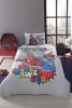 Spiderman Wall Tek Kişilik Disney Lisanslı Lastikli Fitted Çarşaf Çocuk Pike Takımı